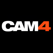 Logo de cam4 sur fond noir, représentant la marque avec des lettres stylisées.
