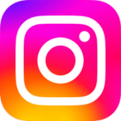 Logo Instagram sur fond blanc, représentant l'application de partage de photos et vidéos.